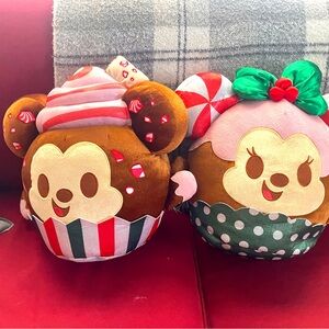Original Disney cupcake mickey and minny cushions